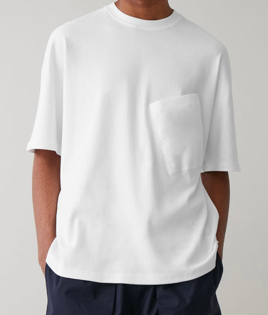 Falling pocket T-shirt